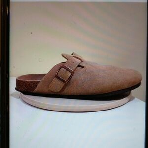 Men's Beige Suede Slip-On Loafers